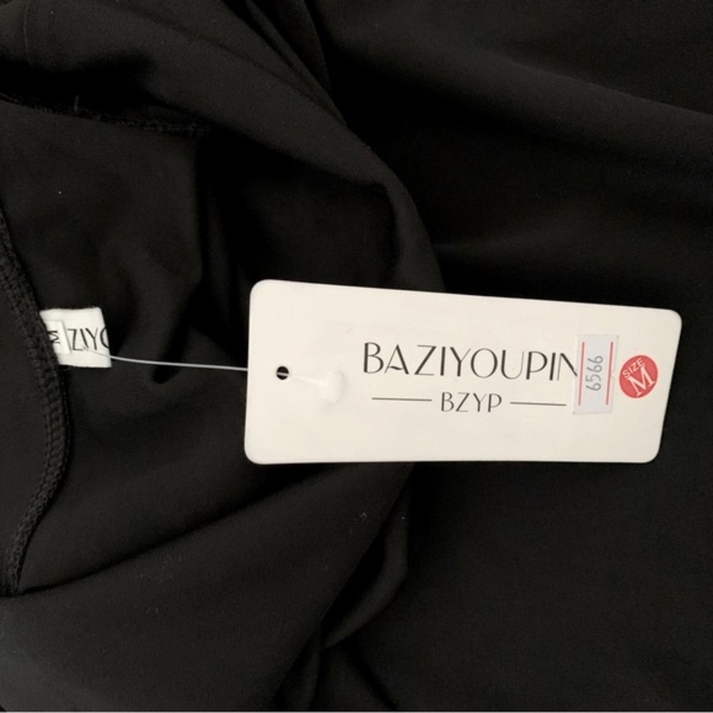 BAZIYOUPIN Black Cowl Neck Midi Dress - Picture 3 of 5